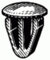Mazda & Toyota Retainer 15MM Head Diameter 15MM Length <br><font color=red><font size=2.5>Mazda: B0016830200 <br>Toyota: 9095001248</font></font>