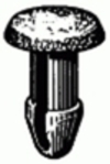 Honda & Toyota Retaining Clip 20MM Stem Length <br><font color=red><font size=2.5>Honda: 90670692003 <br>Toyota: 9046709065B1</font></font>
