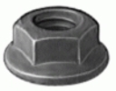 M8-1.25 Hex Flange Nut 17MM O.D. Class 9 - Phosphate