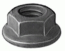 Hex Flange Nut M5-.8 Zinc Plated