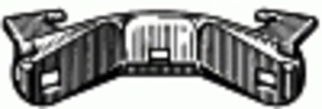 Windshield Moulding Clip 15MM X 47MM X 13MM <br><font color=red><font size=2.5>Toyota: 7554589101</font></font>