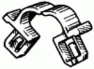 Windshield Washer Hose Retainer For 3MM ID <br><font color=red><font size=2.5>Honda: 90652SB2023</font></font>