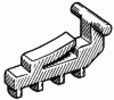 GM Window Regulator Drive Block <br><font color=red><font size=2.5>GM: 20085729</font></font>