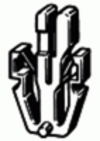 Toyota Grille Clip 13MM Width 23MM Length <br><font color=red><font size=2.5>Toyota: 9046713005 | 9046713008</font></font>