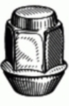 Chrysler Capped Wheel Nut M12-1.5 30MM Height Chrysler: 6502738