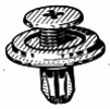 Bumper & Fascia Push-Type Retainer 22MM Head Diameter <br><font color=red><font size=2.5>Replaces # 23376</font></font>