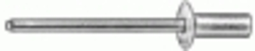 Closed End Rivet 1/8'' Diameter 1/16''-1/8'' Grip  - Aluminum Steel