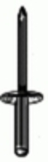Large Flange Rivet 3/16'' Diameter 1/2-5/8'' Grip Aluminum/Steel <br><font color=red><font size=2.5>Ford: N905150S | N905180S</font></font>