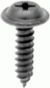 Phillips Flat Washer Head Tapping Screw 10 X 3/4'' Black E Coat