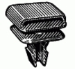 Ford Body Side & Rocker Panel Moulding Clip <br><font color=red><font size=2.5>Ford: F1CZ61101B04A</font></font>