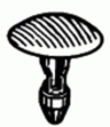 Honda Reveal Moulding Pin Retainer Honda: 90676SR4003