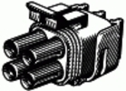 Weatherpack Terminal Shell 4 Way Square Male <br><font color=red><font size=2.5>GM: 12015798</font></font>