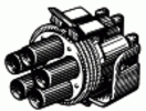 Weatherpack Terminal. Shell 5 Way Round Male <br><font color=red><font size=2.5>GM: 12034342</font></font>