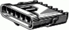 Weatherpack Terminal. Shell 6 Way Flat Female <br><font color=red><font size=2.5>GM: 12010975</font></font>