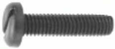 M6-1.0 X 25MM Black Nylon License Plate Screw