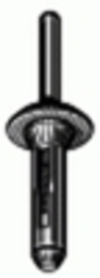 Chrysler Nylon Rivet 1/4'' Diameter 3/64-3/16'' Grip Chrysler: 6501509