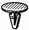 Chrysler Headlight Grille Retaining Clip <br><font color=red><font size=2.5>Chrysler: 55055098</font></font>