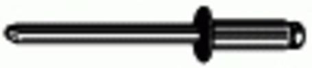 GM Specialty Rivet 3/16'' Diameter 1/4''-3/8'' Grip - Aluminum <br><font color=red><font size=2.5>GM: 3828472</font></font>