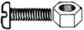 Nylon License Plate Screw M6-1.0 X 20MM