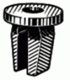 Ford Back Panel Attach. Nylon Nut #12 Screw . <br><font color=red><font size=2.5>Ford: W700566S300</font></font>