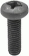 Phillips Pan Head License Plate Screw Black M6-1.0 X 20MM