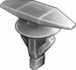Honda Weatherstrip Retainer 10MM Stem Length Honda: 91530SP1003