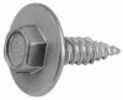 Hex Washer Head Tapping Screw #14 X 7/8'' Zinc