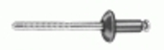 Ford Peel Type Rivet 3/16'' Diameter 1/32'' - 9/64'' Grip Black <br><font color=red><font size=2.5>Ford: W525170S417 | W705711S417</font></font>