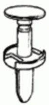 Chrysler Fascia Push-Type Retainer 29/32'' Stem Length <br><font color=red><font size=2.5>Chrysler: 6504521</font></font>