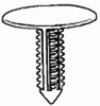 Ford Trim Panel Retainer Black Nylon Ford: N801994 | N801994S100