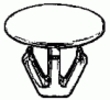 Honda Hood Seal Retaining Clip 11MM Head Diameter Honda: 91518S10003