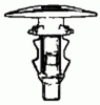 Nissan Cowl Seal Retainer 6MM X 16MM Head <br><font color=red><font size=2.5>Nissan: 0155308951 | 65810K2009</font></font>