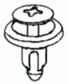 GM Door Trim Panel Retainer 14MM Head Diameter 8MM Stem Length GM: 94858343