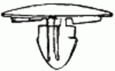 Toyota Hood Insulation Clip 25MM Head Diameter GM: 88970747 | 94858509 Toyota: 9046709050 | 90467A0003
