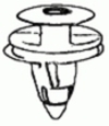 Nissan Trim Panel Retainer Fits Screw 8MM Hole <br><font color=red><font size=2.5>Nissan: 849150W000</font></font>