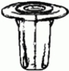 Toyota Fender Lining Grommet 18MM Head Diameter Lexus & Toyota: 90189A0011 | Toyota: 9018906104