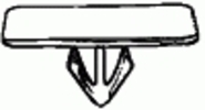 GM Rocker Panel Moulding Clip 11/16'' X 1-5/16'' Head <br><font color=red><font size=2.5>GM: 10352799 | 10416890 | 10431524</font></font>