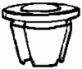 Chrysler Tail Lamp Housing Grommet 16MM Head Diameter <br><font color=red><font size=2.5>Chrysler: 6504072</font></font>
