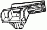 Chrysler Windshield Glass Adjustment Setting Block <br><font color=red><font size=2.5>Chrysler: 55256967AC</font></font>