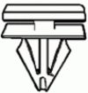 GM Rocker Panel Clip 9/16'' Stem Length 7/16'' Hole <br><font color=red><font size=2.5>Replaces # 23448</font></font>