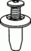 Ford Bumper Push-Type Retainer 18MM Head Diameter Ford: W706494S300