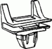 Lexus Moulding Clip Red Nylon <br><font color=red><font size=2.5>Lexus: 7539748010</font></font>