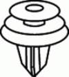 Toyota Garnish Retainer 9MM X 9MM Stem Diameter Toyota: 9046708179