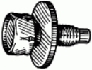 Hex Head Sems Body Bolt M6-1.0 X 18.5MM 11MM Hex