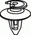 VW Trim Panel Retainer 9MM Stem Diameter 14MM Stem Length <br><font color=red><font size=2.5>VW / Audi / Porsche: 823867299</font></font>