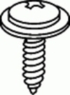 Honda Specialty Sems Screw M4.8-1.61 X 19MM