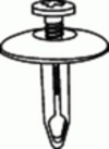 GM Radiator Support Retainer 1'' Head Diameter 1'' Stem Length <br><font color=red><font size=2.5>GM: 25663903</font></font>