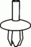 Ford Grille To Headlight Bracket Retainer 5/8'' Head Diameter <br><font color=red><font size=2.5>Ford: 383142S</font></font>