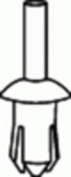 Mercedes Push-Type Retainer 13MM Head Diameter 14MM Stem Mercedes: 0009903792