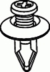 Ford Push-Type Retainer 18MM Head Diameter Ford: W706713S300
